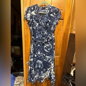 Blue floral dress